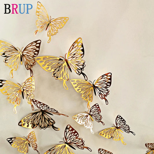 3D Hollow Butterfly Stickers