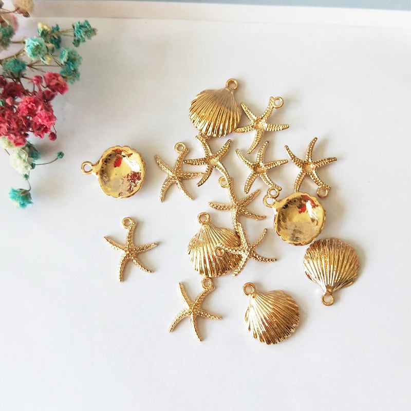 Starfish Shell Charms