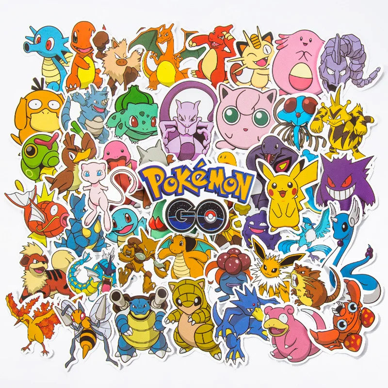 50/100Pcs Pokemon Stickers