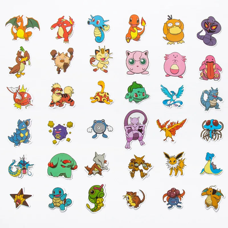 50/100Pcs Pokemon Stickers