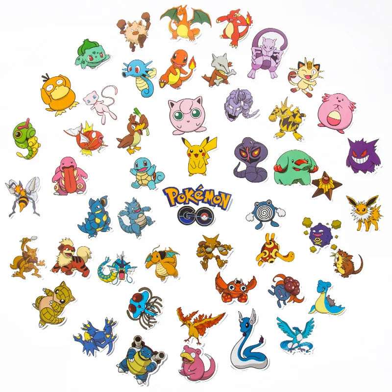 50/100Pcs Pokemon Stickers