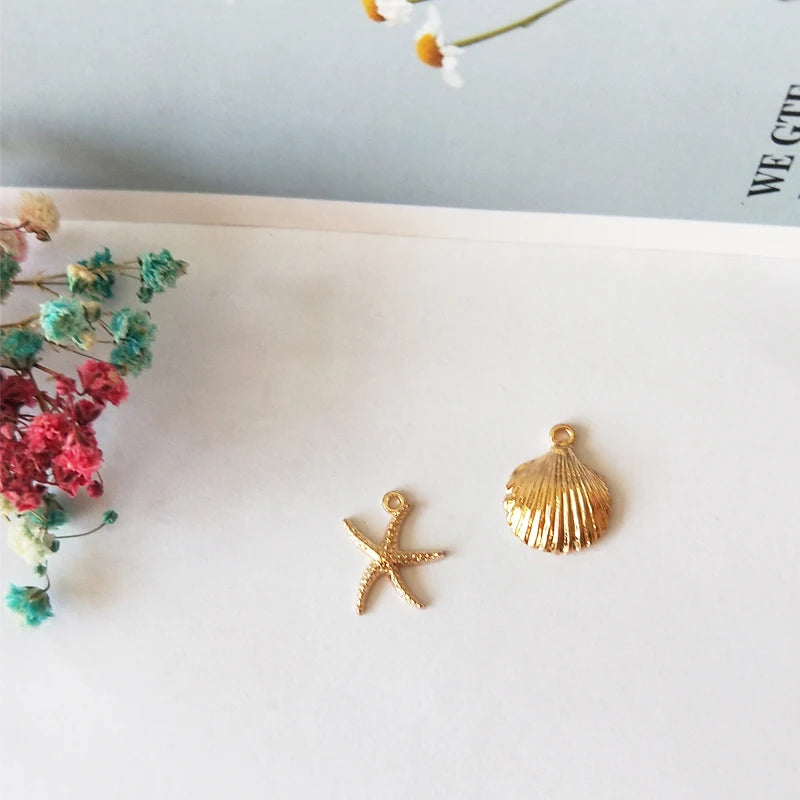 Starfish Shell Charms