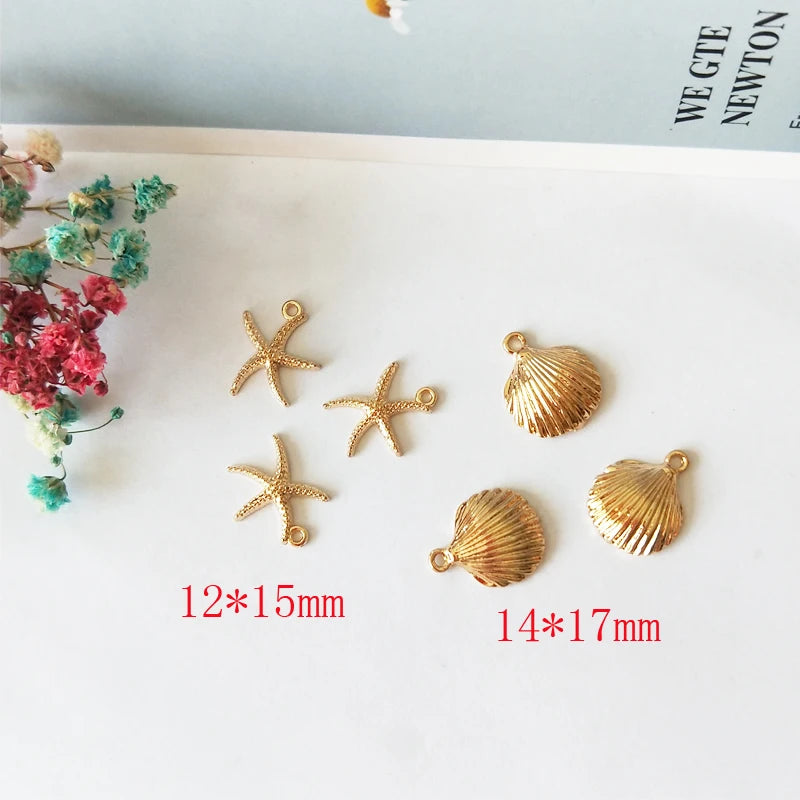 Starfish Shell Charms