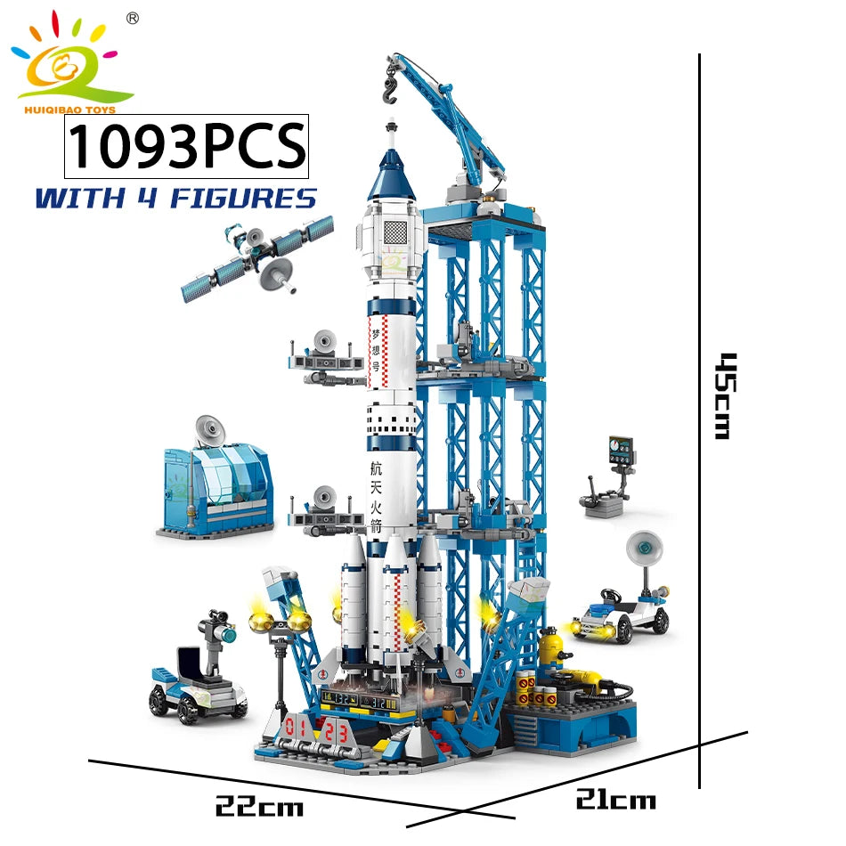 Space Aviation Rocket Building Blocks