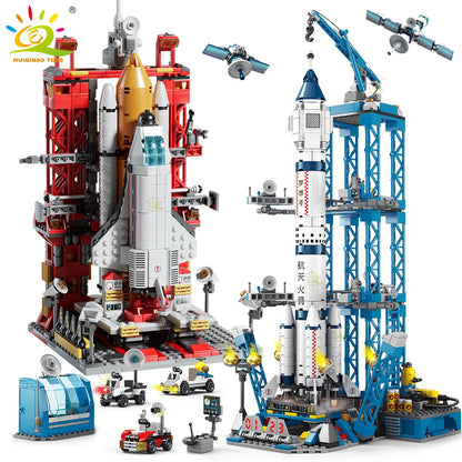 Space Aviation Rocket Building Blocks