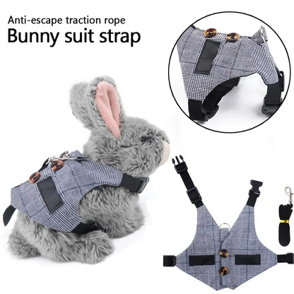 Cute Rabbit Harness and Leash Set