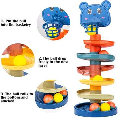 Baby Toy Rolling Ball Tower