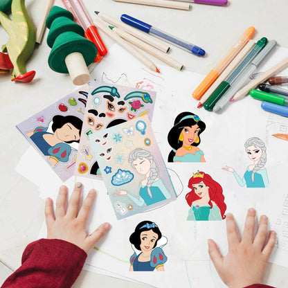 8 Sheets Disney Princess Puzzle Stickers