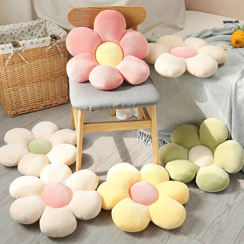 Colorful Flowers Plush Pillow Stuffed Toys