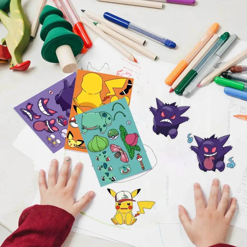 Children Pokemon Puzzle Stickers