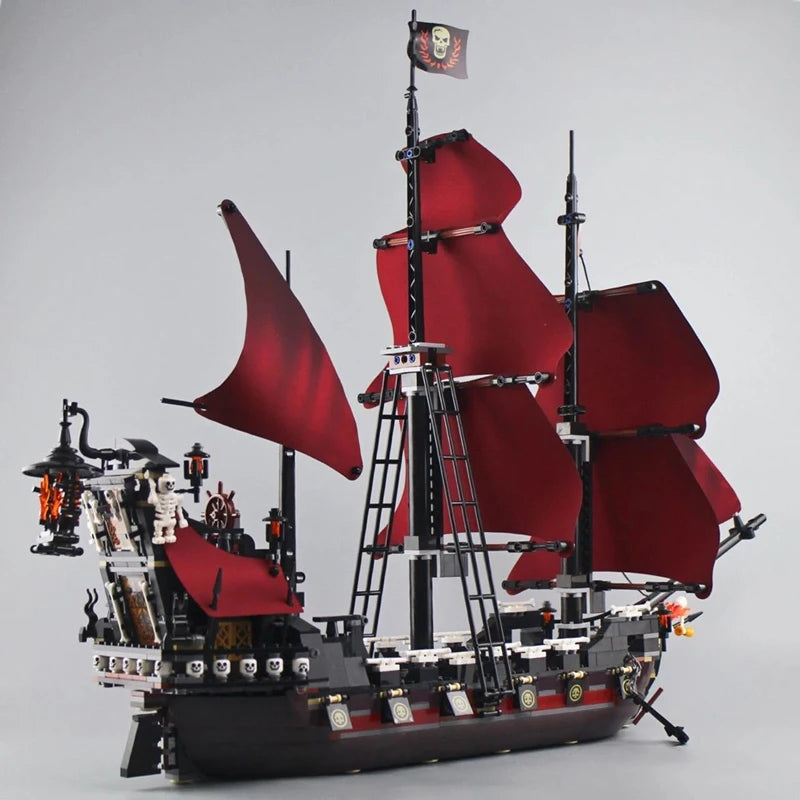 The Black Pearl And Queen Anne's Revenge Ship Building Block Model