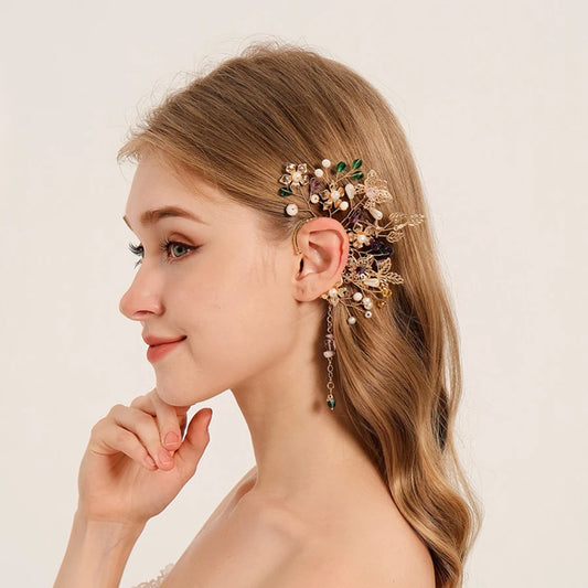 Ear Cuff Baroque Leaf Earring