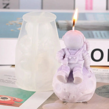 Handmade Astronaut Shaped Candle