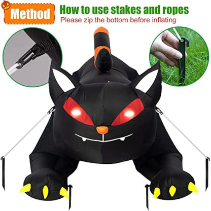 Halloween Inflatable Black Cat Toy