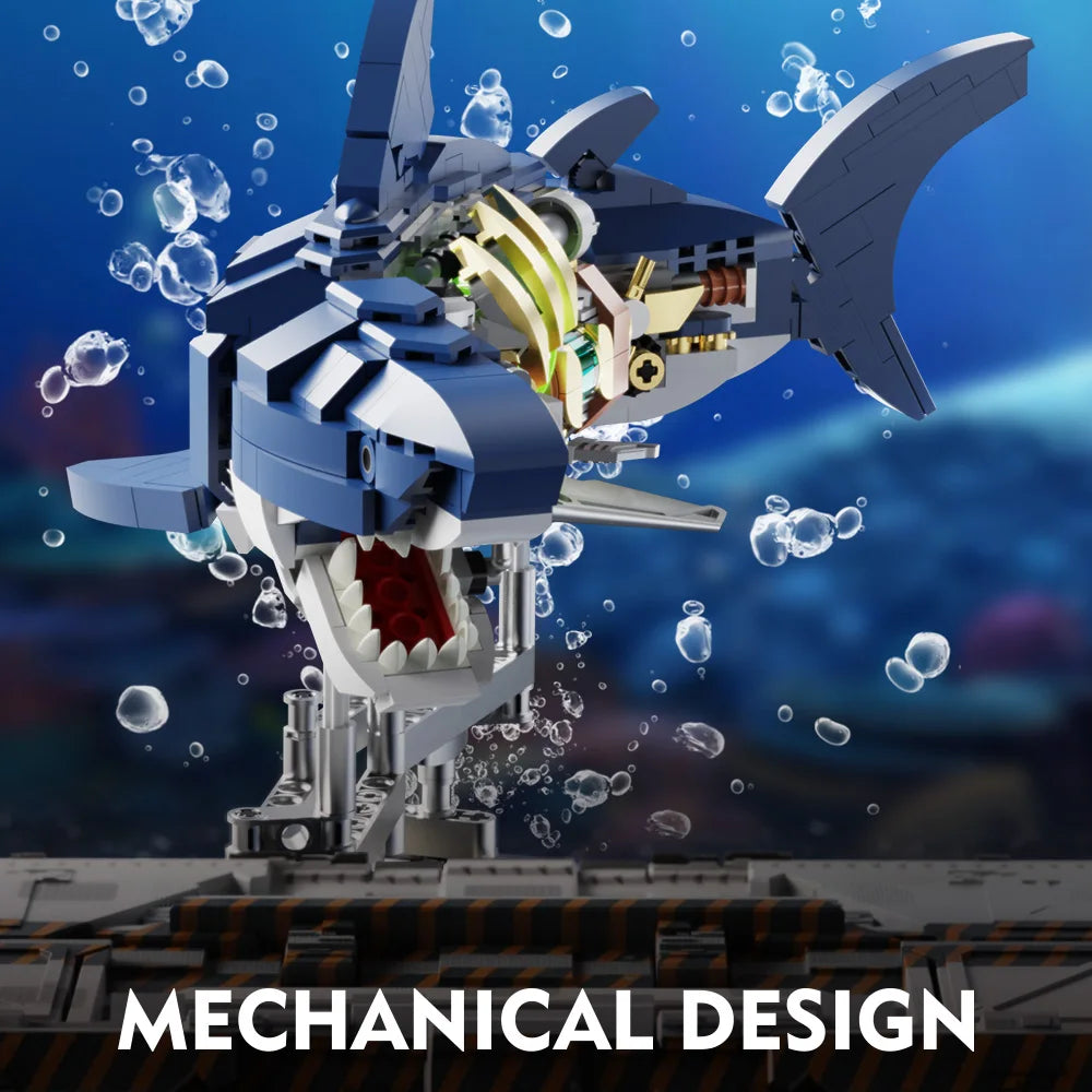 Mechanical Shark Building Blocks Set