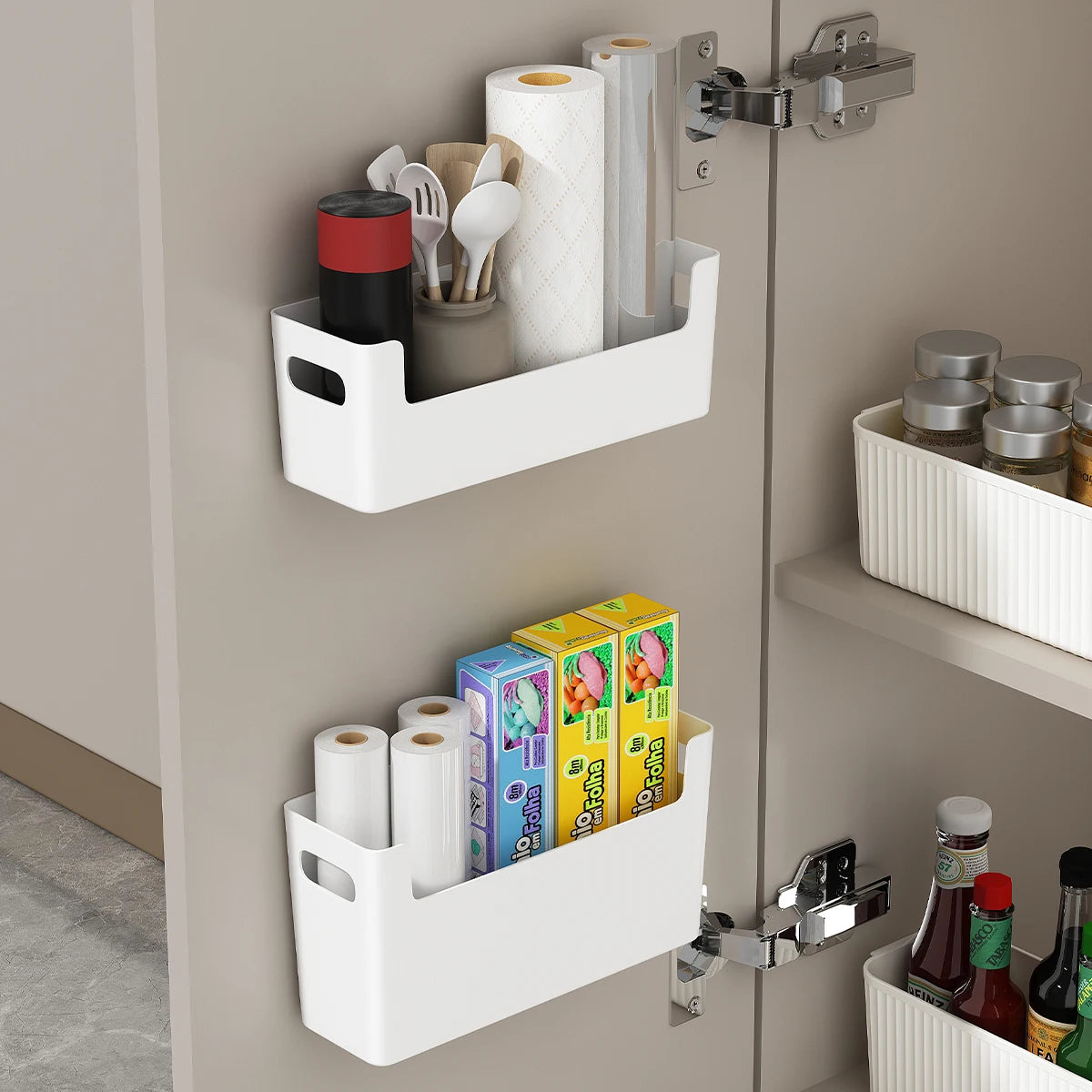 Multifunctional Plastic Kitchen Storage Organizer