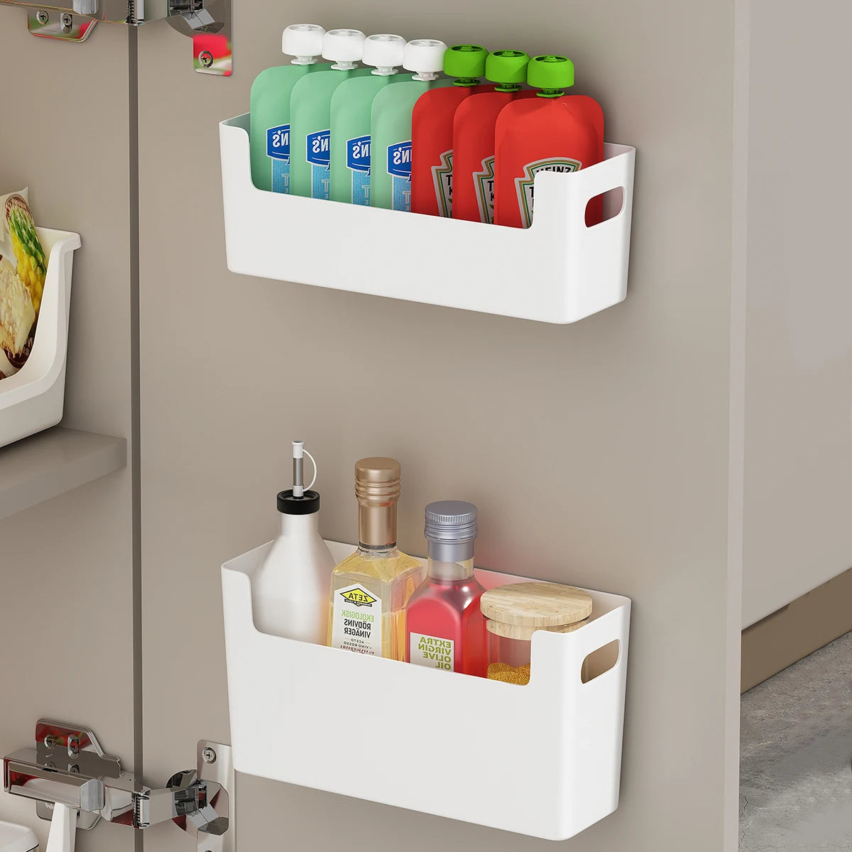 Multifunctional Plastic Kitchen Storage Organizer