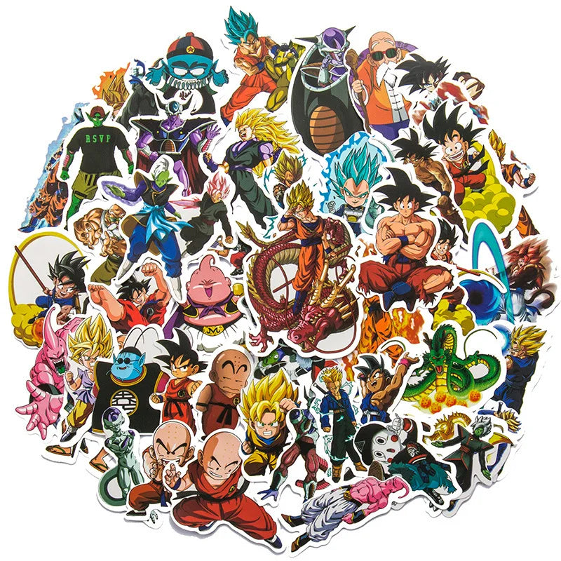 50pcs Dragon Ball Stickers Pack