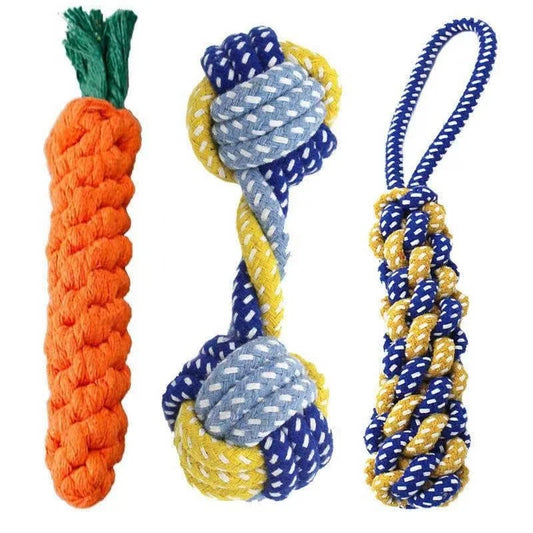 Dog Toy Carrot Knot Rope