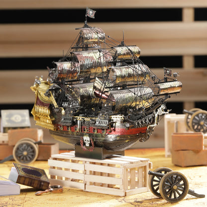 3D Metal Puzzle: The Queen Anne's Revenge Jigsaw Pirate Ship