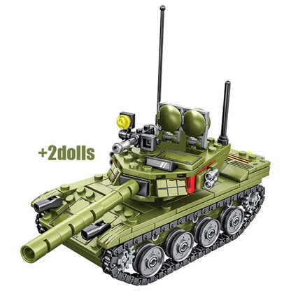 Military Battle Tank Building Blocks