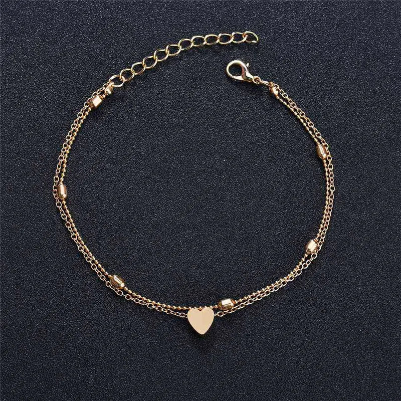 Heart Anklets