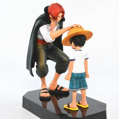 One Piece Shanks Straw Hat & Luffy Action Figure