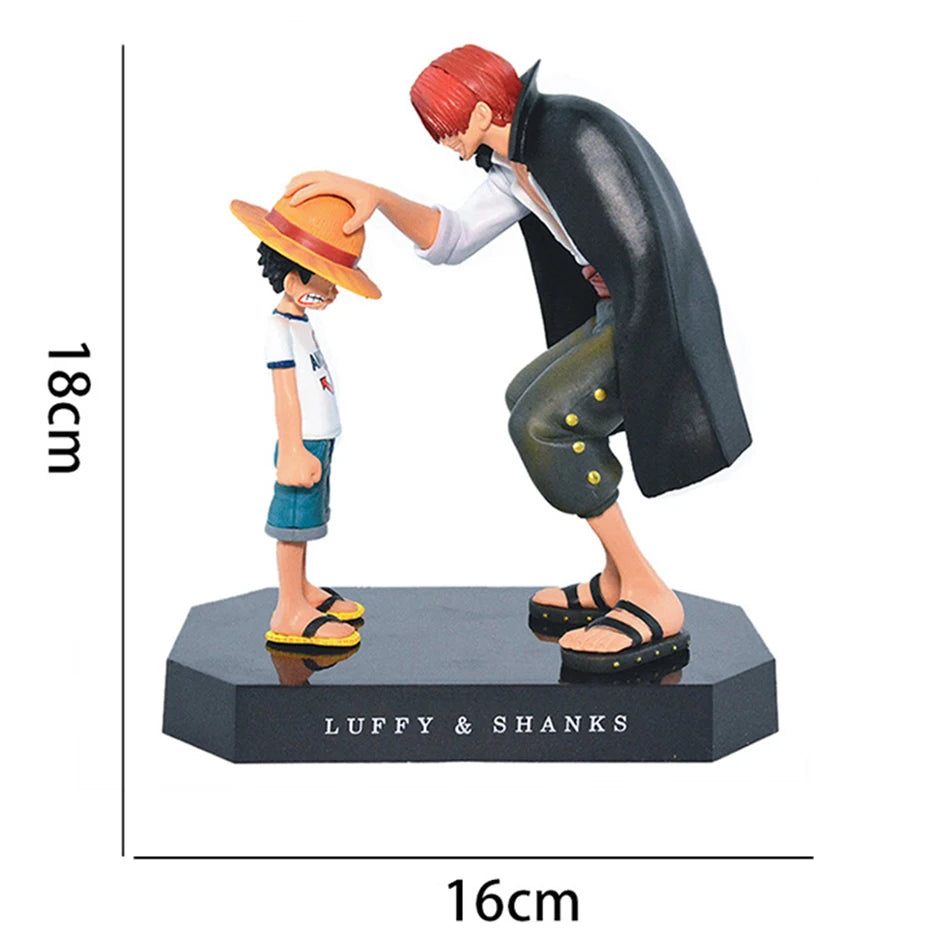 One Piece Shanks Straw Hat & Luffy Action Figure