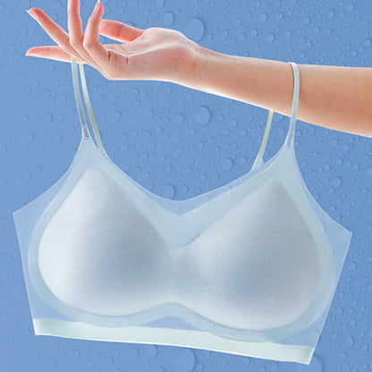 Ultra-thin Ice Silk Padded Bra