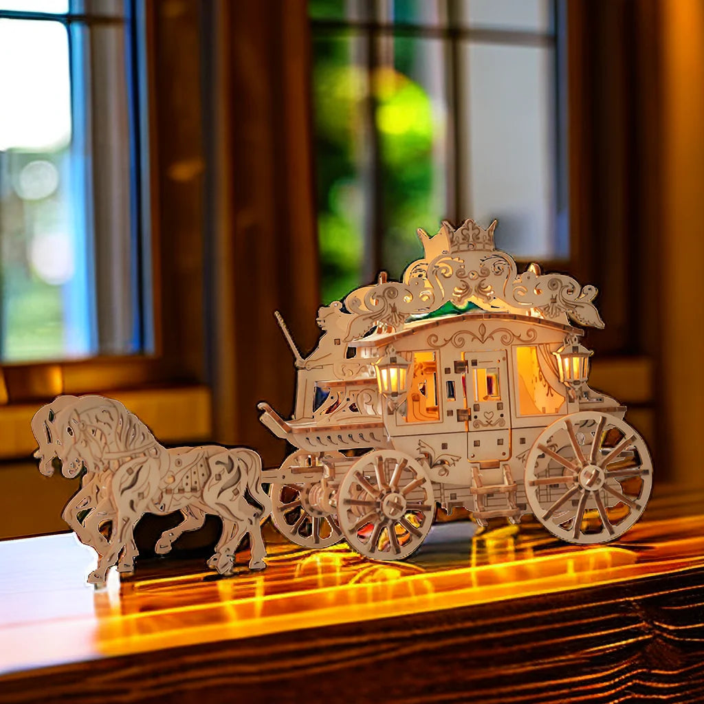 3D Wooden Carriage Puzzle