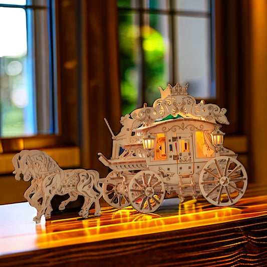 3D Wooden Carriage Puzzle