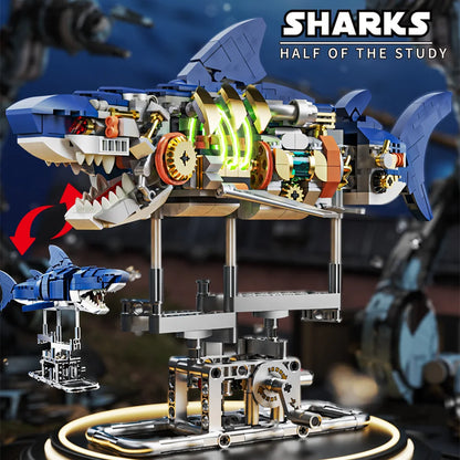 Mechanical Shark Building Blocks Set