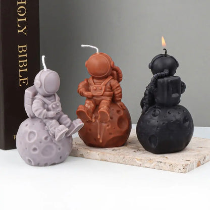 Handmade Astronaut Shaped Candle