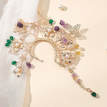 Ear Cuff Baroque Leaf Earring