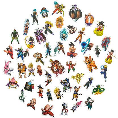 50pcs Dragon Ball Stickers Pack