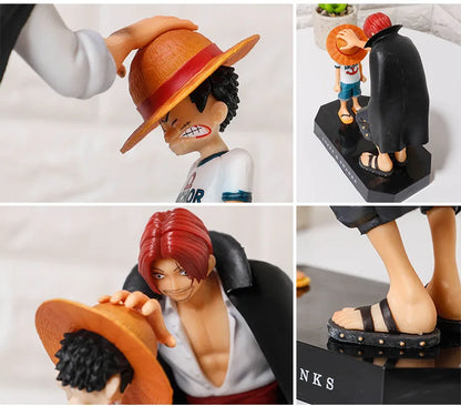 One Piece Shanks Straw Hat & Luffy Action Figure