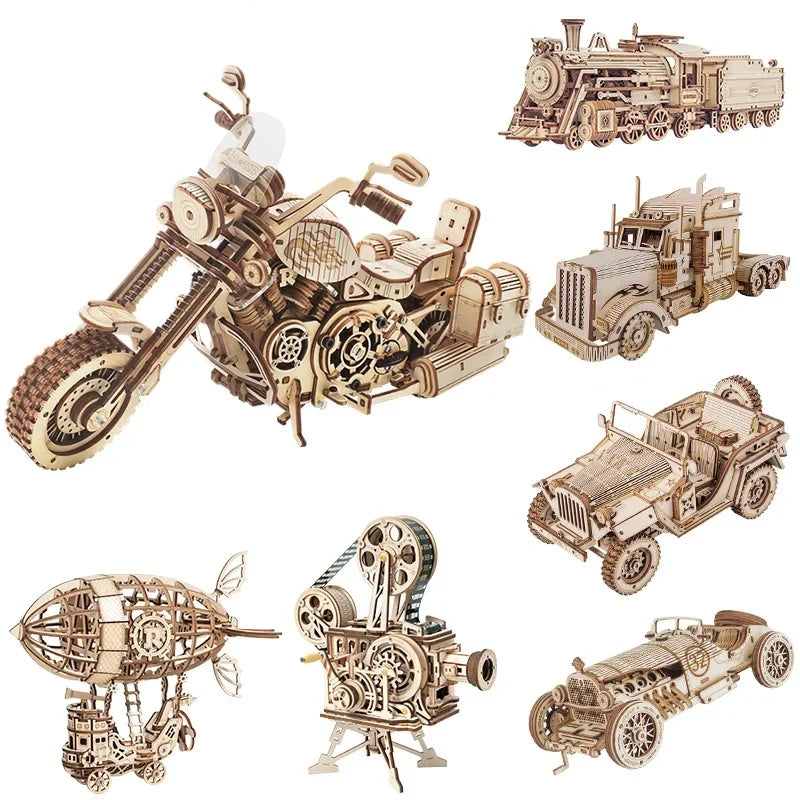 3D Wooden Puzzle Model Building Kit