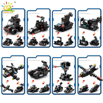 8in1 SWAT Police Command Truck Building Blocks