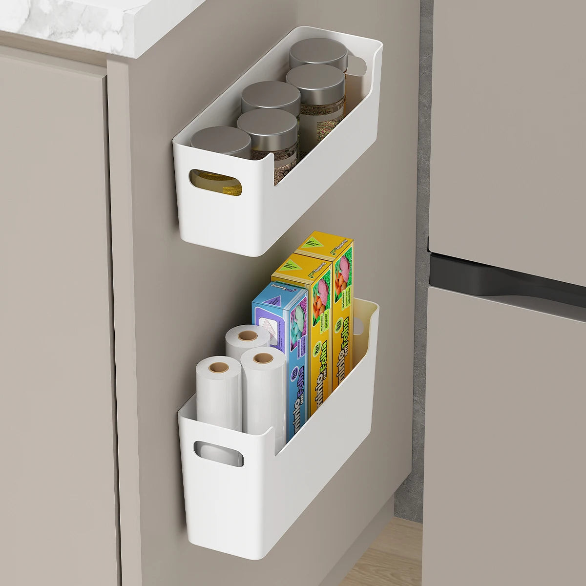 Multifunctional Plastic Kitchen Storage Organizer