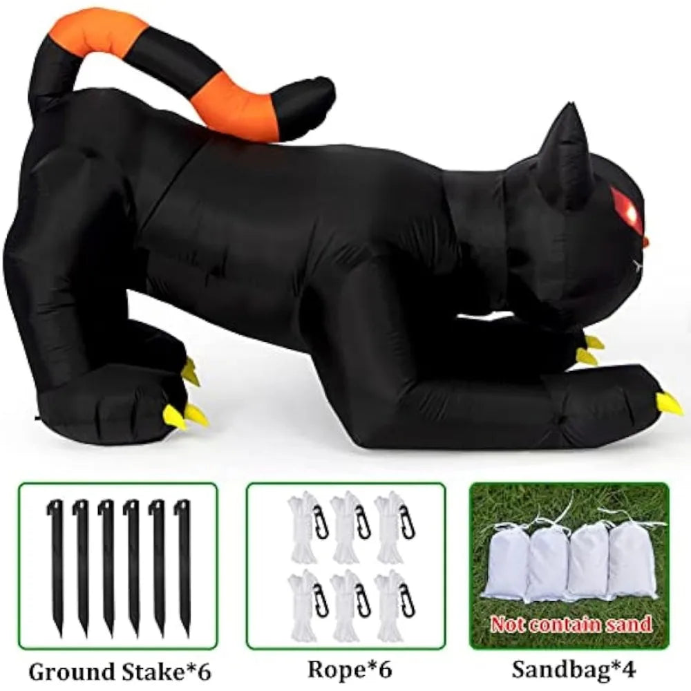 Halloween Inflatable Black Cat Toy