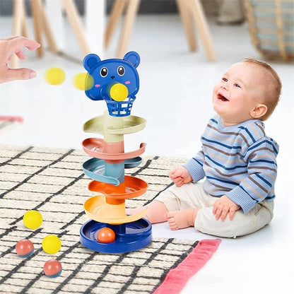 Baby Toy Rolling Ball Tower