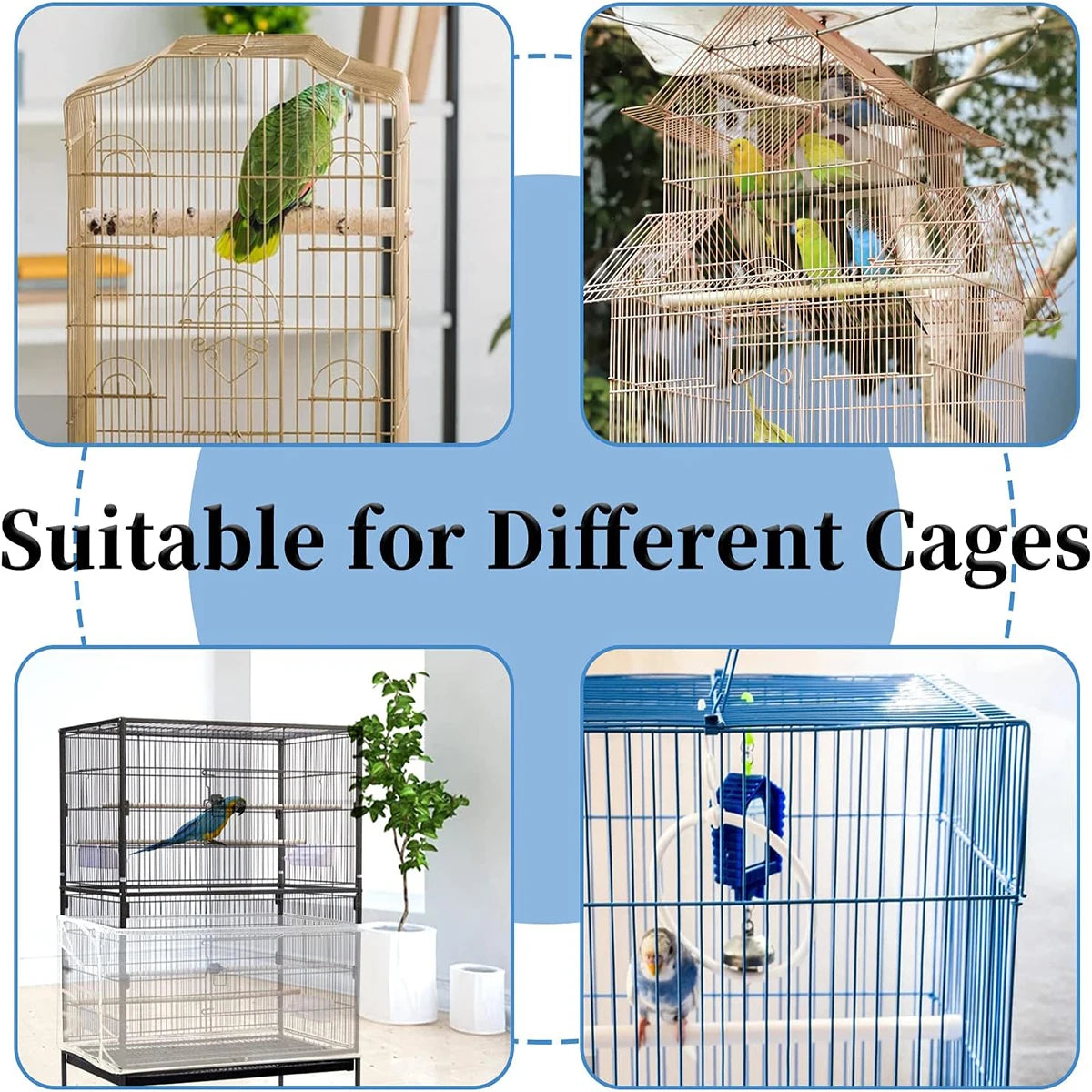 Adjustable Birdcage Net Cover