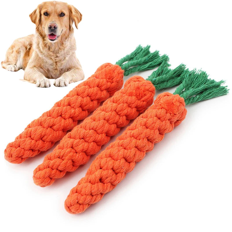 Dog Toy Carrot Knot Rope